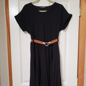Black Pleated Dress
